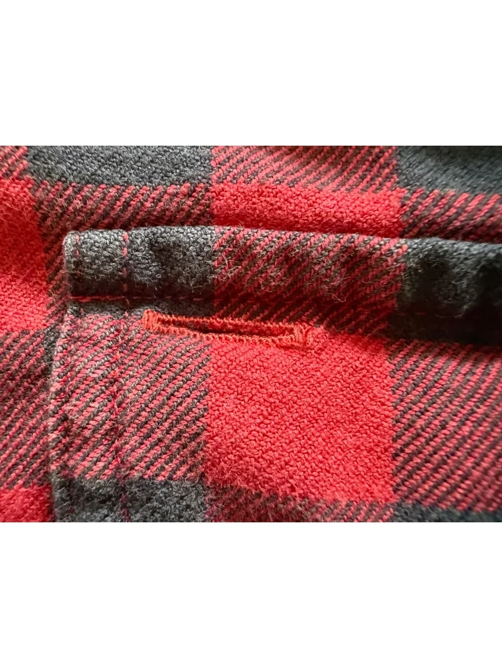 J.Crew Medium Red and Black Buffalo Plaid Cotton Shirt